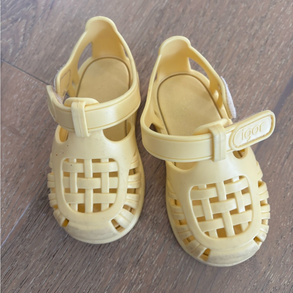 igor Kids Yellow Jelly Fisherman Sandals 21